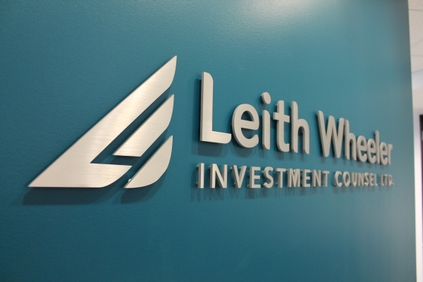 Brushed aluminium cut out letters Leith Wheeler