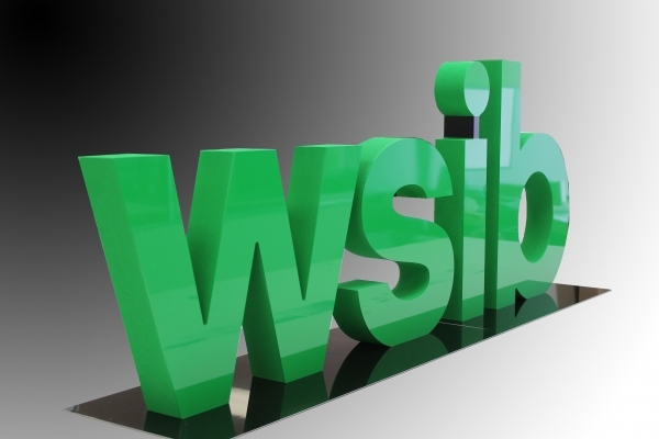 Freestanding 3D letters WSIB