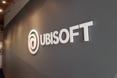 3D cut out letters for UBISOFT