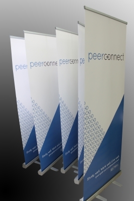 Peer connect retractable banner-