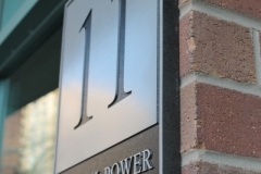 Custom aluminium plaque 11 Michael Power Place-