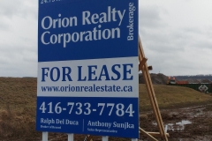 Custom billboard Orion Realty-