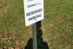 DIG reserved parking sign-