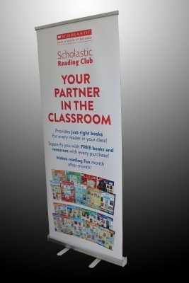 roll up banner Scholastic