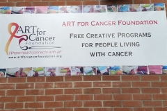 Full color printed banner Art for Cancer