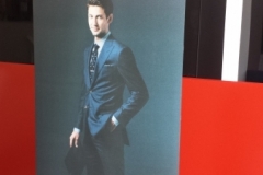 Retractable banner for Indochino