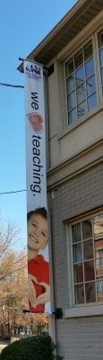 we love pole banner