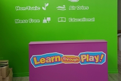 Custom large format wall graphics Jumping clay