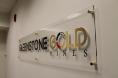 Greenstone reception sign