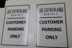 Customer Parking Only Signs