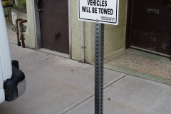 Parking sign Vacuums.