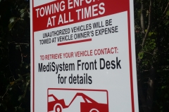 Parking signs medisystem