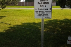 Tenant parking only sign