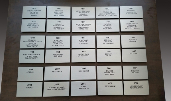 Etched stainless steel plaques Tiger Cats