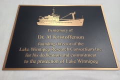 Custom-bronze-plaque-with-raised-text-and-border-Lake-Winnipeg