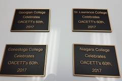 Custom bronze plaques OACETT