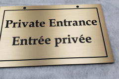 Etched-brass-plaque-Private-Entrance