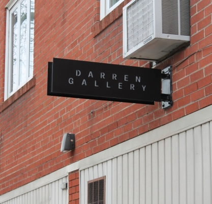Custom aluminium box with LED illuminated white letters Darren Gallery