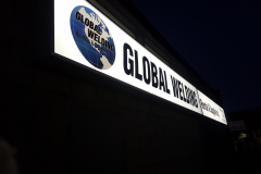 LED illuminated sign box Global Welding