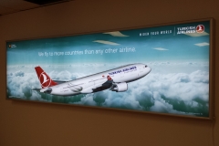 LED illuminated sign box Turkish airline