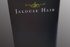 Chalk a board Jalouse Hair salon