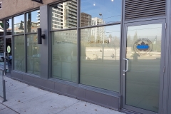 Full frosted with custom text from inisde for Sword security Toronto